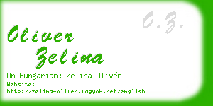 oliver zelina business card