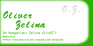 oliver zelina business card